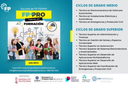 Ciclos de formación profesional en Alicante