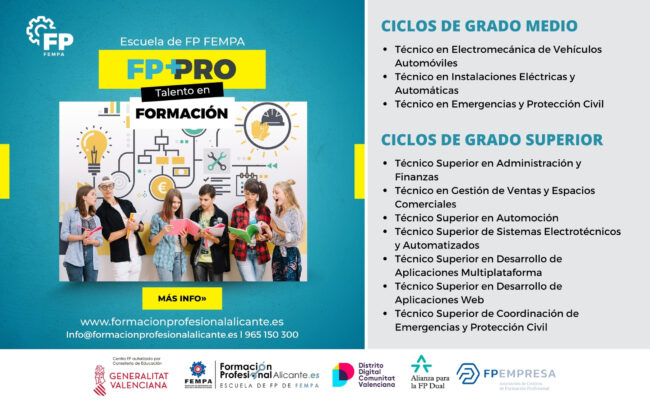 Ciclos de FP Alicante Ciclos de formación profesional en Alicante