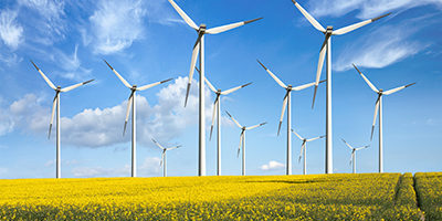 Eco power, wind turbines