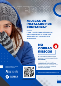 Cartel campaña instaladores invierno 2023