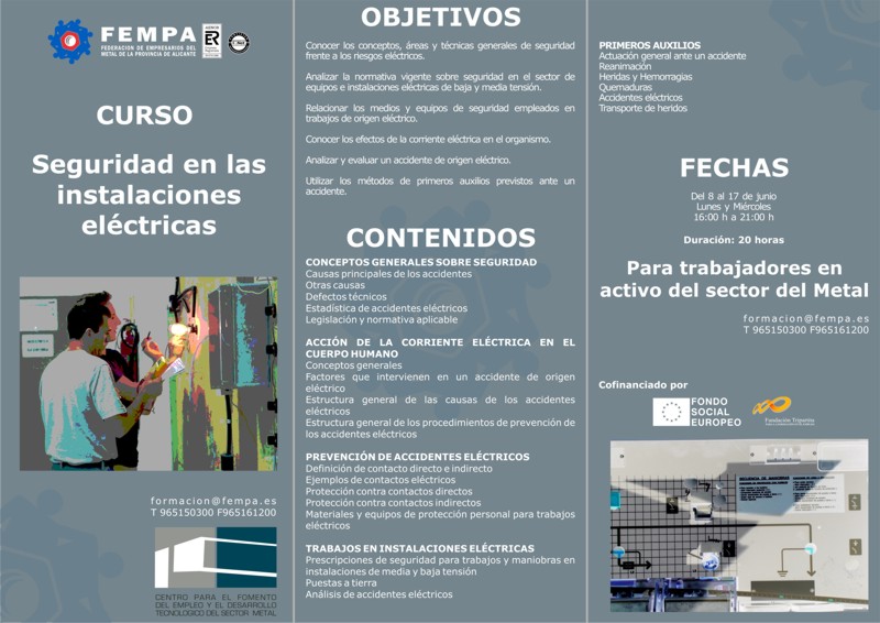 amanecer Matar Charlotte Bronte CURSO Seguridad en instalaciones eléctricas - Fempa