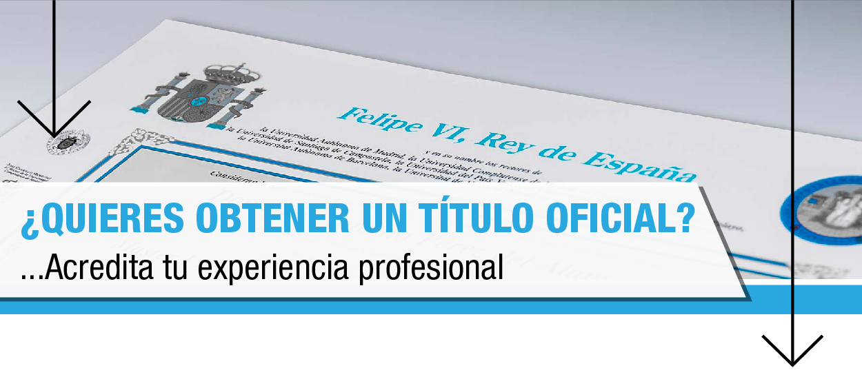 ¿Quieres obtener un título oficial? Acredita